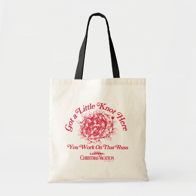 Bolsa Tote Christmas Vacation | Give a Little Knot Here (Frente)