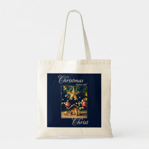 Bolsa Tote Chritmas começa a ganhar a natalidade do Cristo