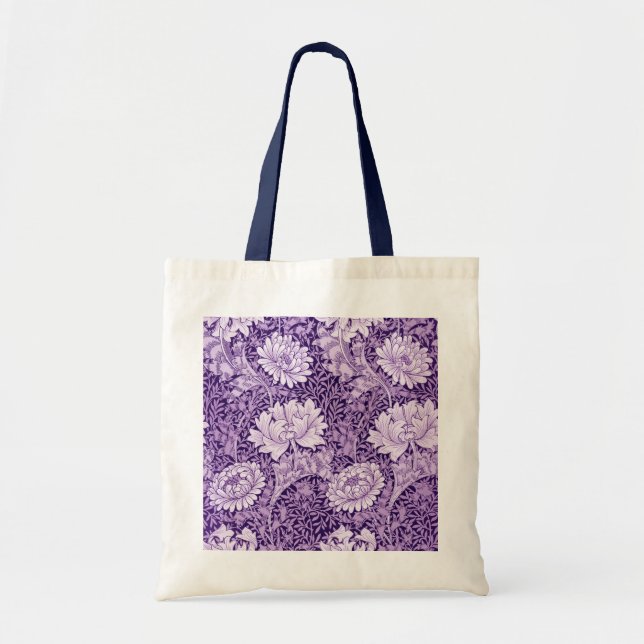 Bolsa Tote Chrysanthemum Purple, William Morris (Frente)