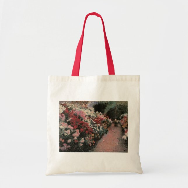 Bolsa Tote Chrysanthemums por Dennis Bunker Miller, Belas Art (Frente)