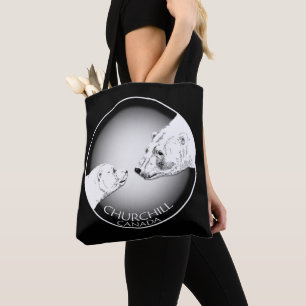 Bolsa Tote Churchill Souvenirs Polar Bear Art Shirts e presen