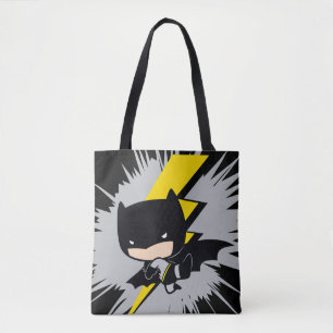 Bolsa Tote Chute de Relâmpago Chibi Batman
