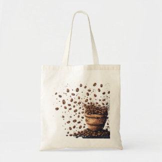 Bolsa Tote Chuva de Grãos de Café