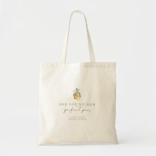 Bolsa Tote Chuva de noiva perfeita pera floral