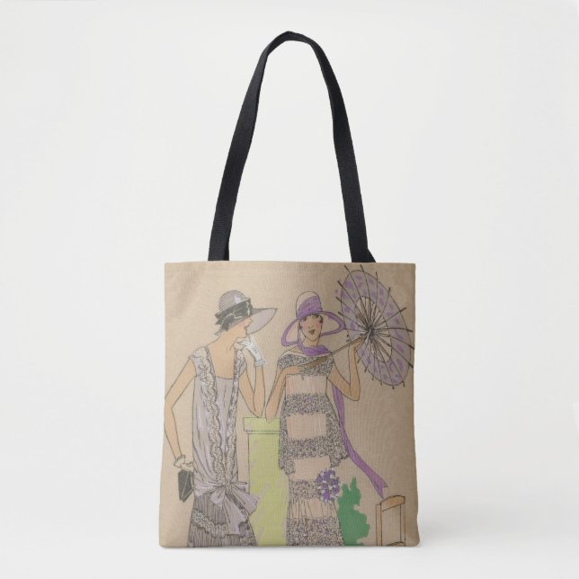 Bolsa Tote Chuvas De 1920 Ou Placas De Moda (Frente)