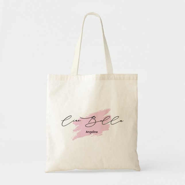 Bolsa Tote Ciao Bella - Itália Brussel Nome do Traço Tote Bag (Frente)