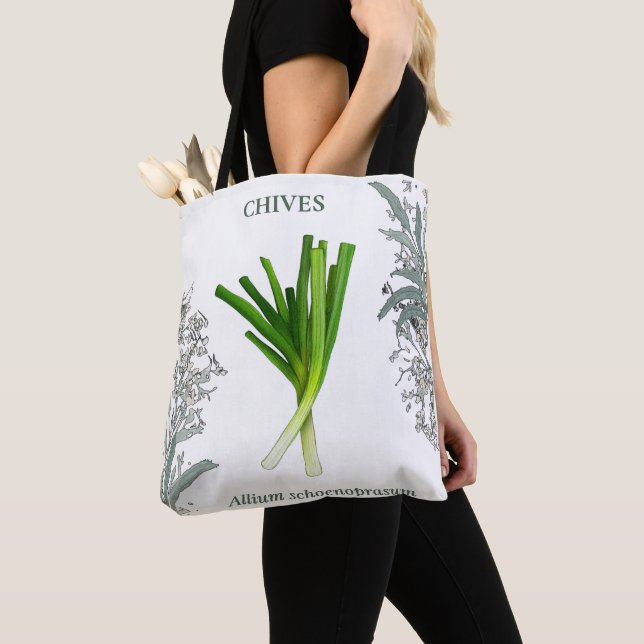 Bolsa Tote Ciboulette — Allium schoenoprasum (Close Up)