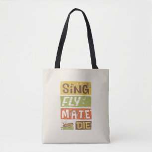 Bolsa Tote Cicada Sing Fly Mate Die