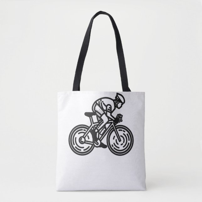 Bolsa Tote ciclista de velocidade (Frente)