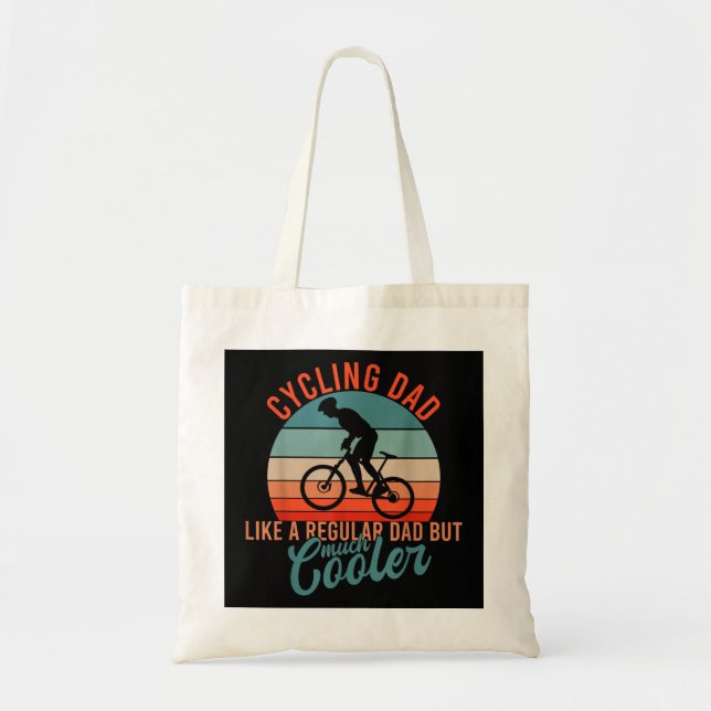 Bolsa Tote Ciclo de Dia de os pais de bicicleta de montanha M (Frente)