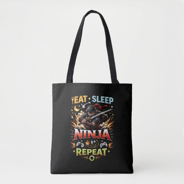 Bolsa Tote Ciclo de Vida Ninja (Frente)