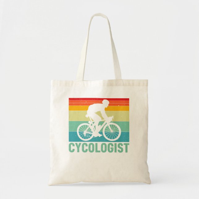 Bolsa Tote Cicologista Engraçado Psicologia Biking Premium Ci (Frente)