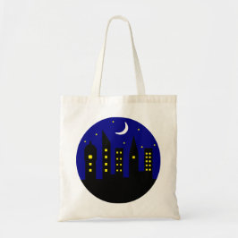 Bolsa Tote cidade à noite