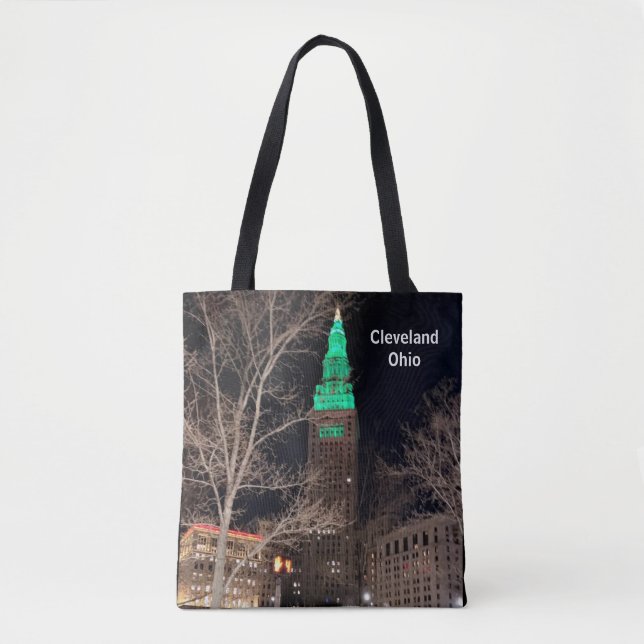 BOLSA TOTE CIDADE AMERICANA CLEVELAND OHIO  (Frente)