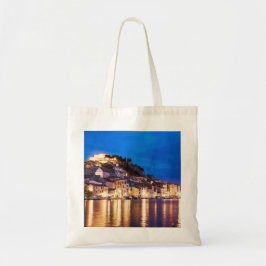Bolsa Tote Cidade croata de Sibenik à noite.