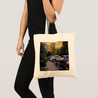 Bolsa Tote Cidade da Hora Dourada – Personalizável