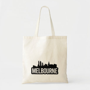 Bolsa Tote Cidade de Melbourne Austrália Sumário de linha do