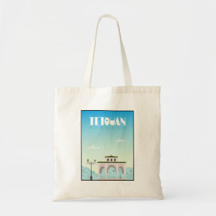 Bolsa Tote Cidade de Tetouan, poster de viagens de Marrocos
