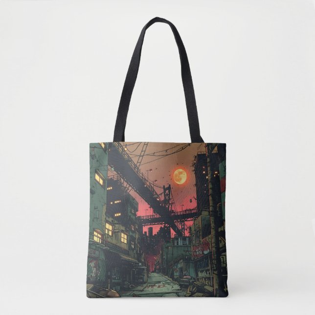 Bolsa Tote Cidade Dilapidida do Livro (Frente)