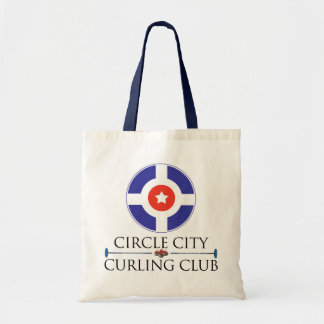 Bolsa Tote Cidade do círculo que ondula - sacola