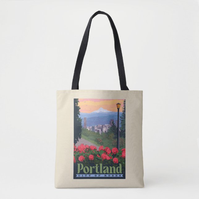 Bolsa Tote Cidade dos Rosas | Portland, Oregon (Frente)