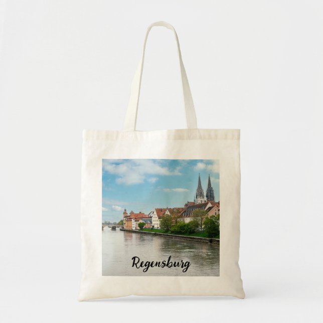 Bolsa Tote Cidade histórica de Regensburg, Alemanha (Frente)