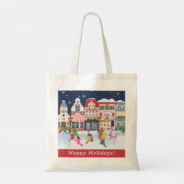 Bolsa Tote Cidade Natal Feriada Personalização Sagaz (Verso)