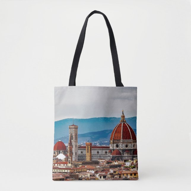 Bolsa Tote Cidade velha de Florença, skyline de Italia (Frente)