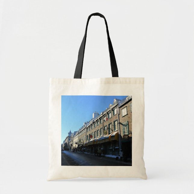 Bolsa Tote Cidade Velha do Quebec, Quebec, Canadá (Frente)