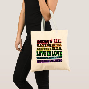 Bolsa Tote Ciência é a verdadeira vida negra