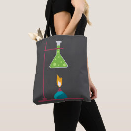 Bolsa Tote Ciência química equipamento de ciência fofo