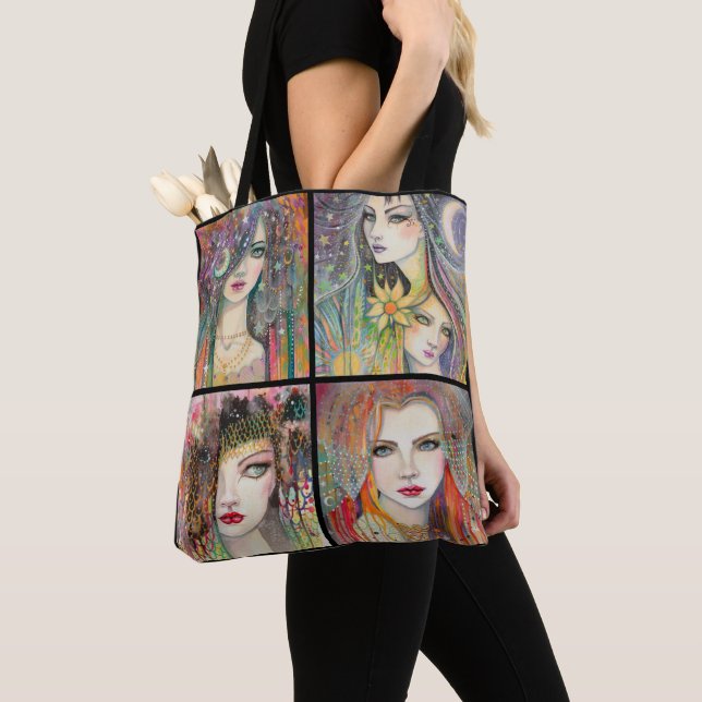 Bolsa Tote Ciganos Fantasia Artística Boêmia (Close Up)