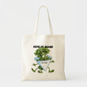 Bolsa Tote Cilantro - Herbo da Vergonha Saco Engraçado