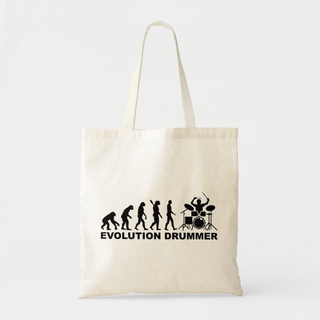 Bolsa Tote Cilindros do baterista da evolução (Frente)