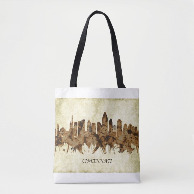 Bolsa Tote Cincinnati Ohio Cityscape (Frente)