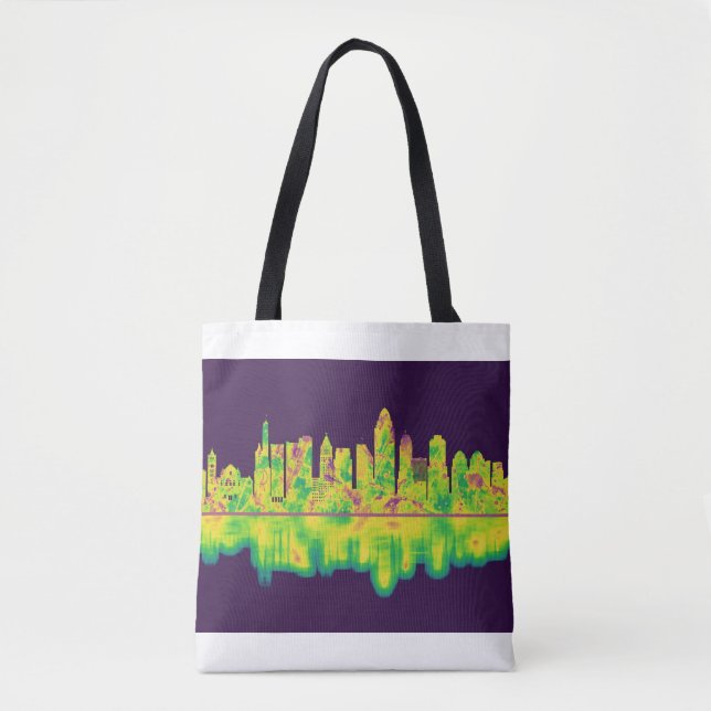 Bolsa Tote Cincinnati Ohio Skyline (Frente)
