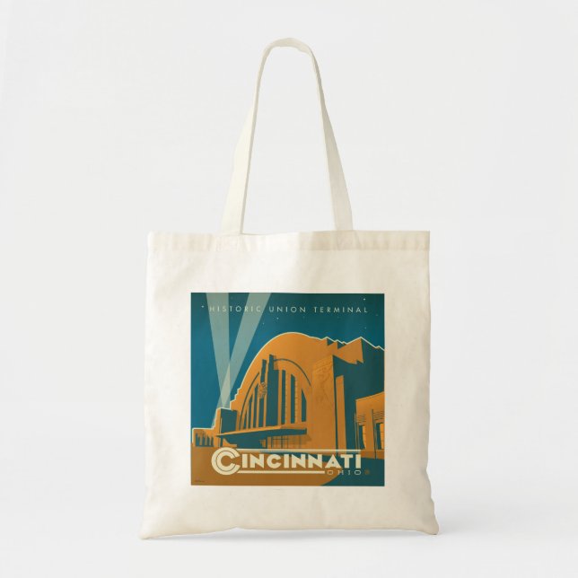 Bolsa Tote Cincinnati, Ohio | Terminal histórico da União (Frente)