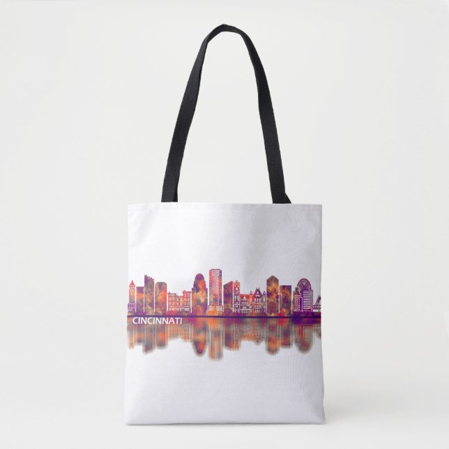 Bolsa Tote Cincinnati USA Skyline (Frente)