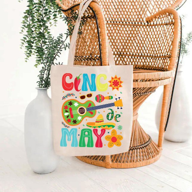 Bolsa Tote Cinco De Mayo | Partido Fiesta mexicano (Cinco De Mayo | Mexican Fiesta Party Tote Bag)