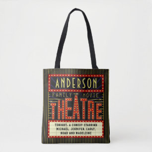 Bolsa Tote Cinema Personalizado em Home Page da Marquee do Ci