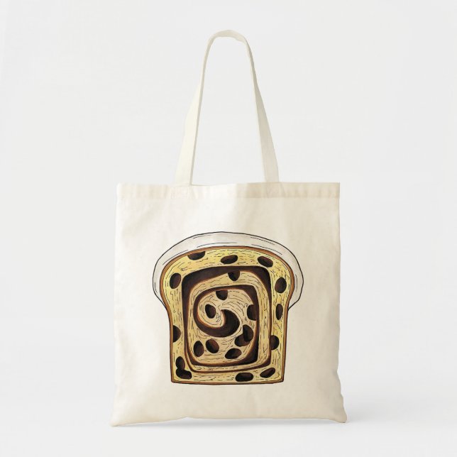 Bolsa Tote Cinnamon Raisin Bread Loaf Baking Breadmaking (Frente)