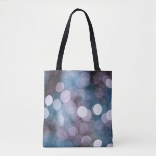 Bolsa Tote Cinza azul, fundo abstrato.