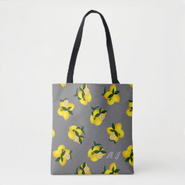 Bolsa Tote Cinza Chic Lemon