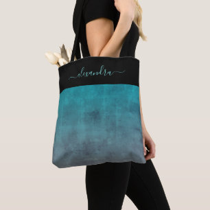 Bolsa Tote Cinza de Black Teal, elegante e elegante, personal