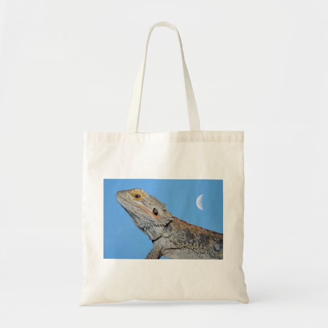 Bolsa Tote Cinza Lizard e meia lua (Frente)