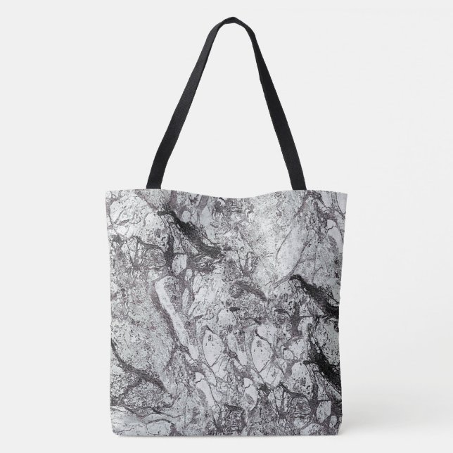 Bolsa Tote Cinza Marble Look (Verso)