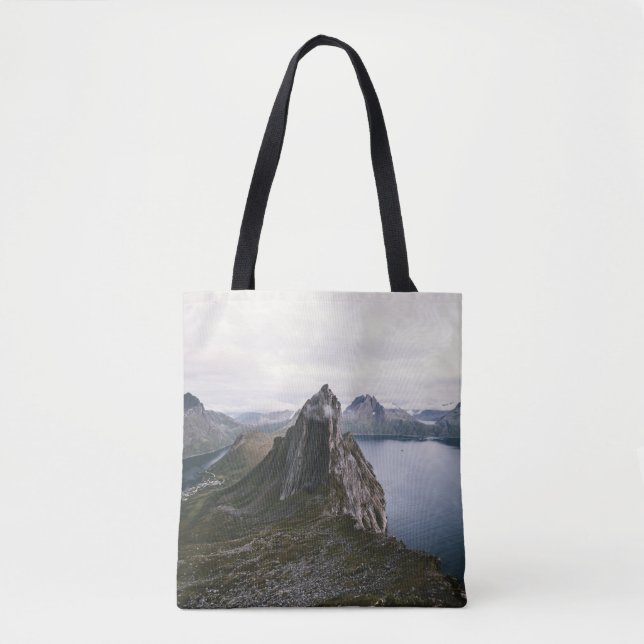 BOLSA TOTE CINZA ROCHA PERTO DO LADO (Frente)