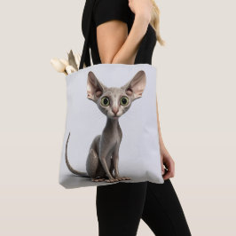 BOLSA TOTE CINZA SEM FIO ADORÁVEL SPHYNX CAT