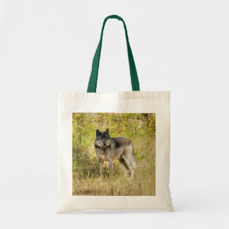 Bolsa Tote Cinza Wolf e Wilderness Foto Presente