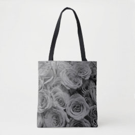 Bolsa Tote Cinzas, fotografia floral da cinza